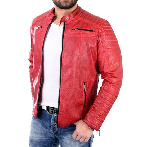 versace lederjacke herren rot|Alle Jacken und Mäntel .